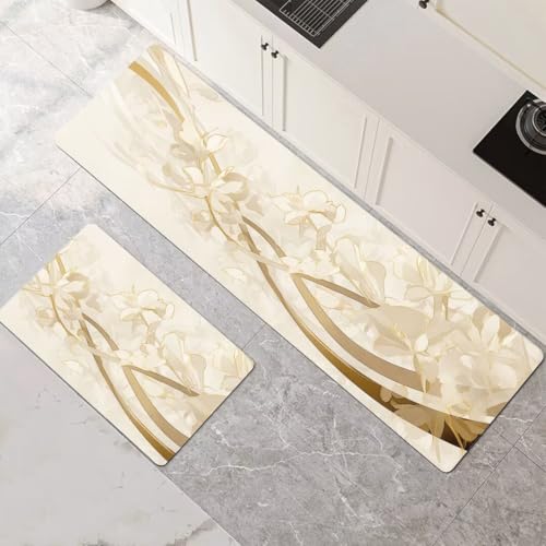 Alfombras de cocina lavables 50x80 y 50x150 cm con base antideslizante 2