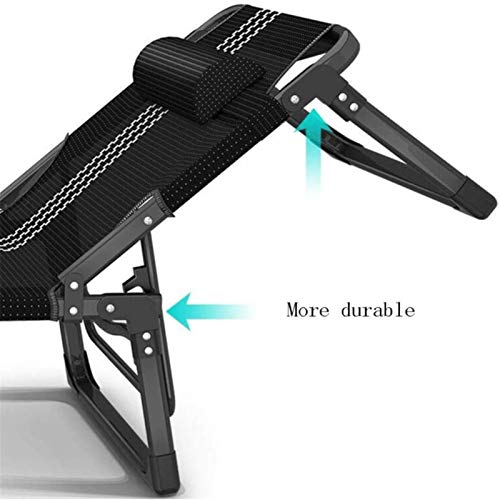 Chaises de camping légères et lit pliant réglable multifonction - 8