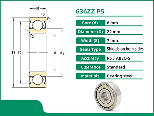 Roulements 636ZZ ABEC-5 résoud les vibrations de vos imprimantes 3D - 8