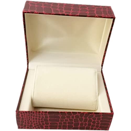 Watch Box case cover zipper dubba for single watch storage compatment organizer Without watch Maroon color ( Make in india)