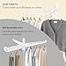 SUYU Clothes Drying Rack, Foldable Drying Rack Clothing, Laundry Drying Rack, 59-Inch Indoor Clothes Airer with 3 Rotatable Arms, Stainless Steel,4 Legs,White and Silver SNJ101