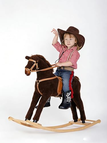 Image of Jastore Baby Boys Girls Cowboy Boots Infant Western Booties Toddler Soft Sole Non-Slip First Walker Crib Shoes