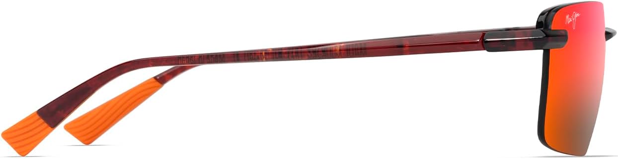 Maui Jim Men's and Women's Laulima Polarized Rimless Sunglasses, Extra large Fit