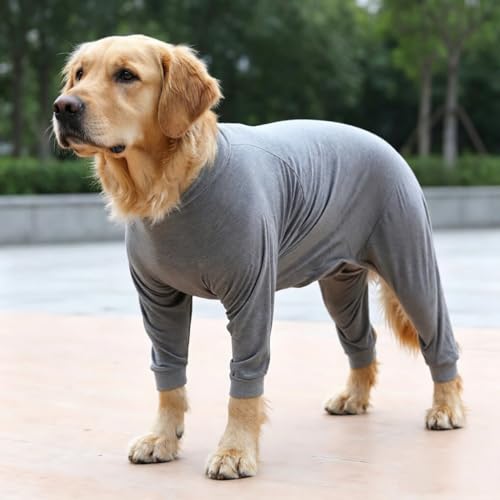 Image of Dog Onesie Surgery Recovery Suit for Medium Large Dogs Recovery Shirt for Abdominal Wounds or Skin Diseases Bodysuit Dogs Pajamas (G,XXL)