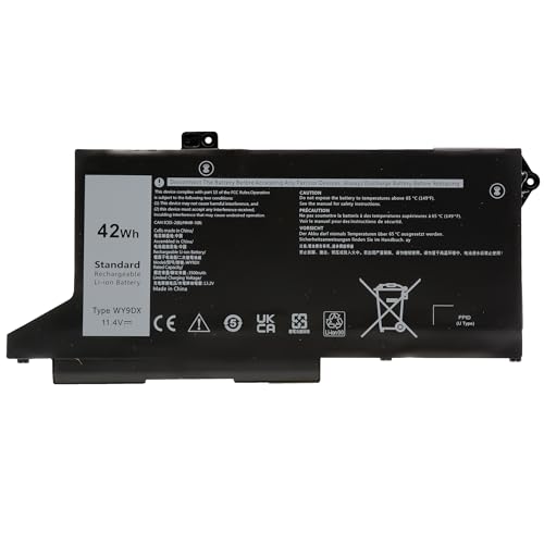 BLESYS WY9DX Akku für Dell Latitude 15 5520/14 5420 Serie P137G P104F P137G001 P104F001 P104F002 P137G002 M3KCN [11.4V 42Wh]