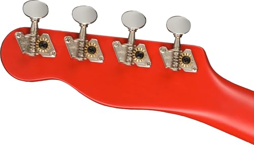 Fender Limited Edition Venice Soprano Ukulele - Fiesta Red Bundle with Gig Bag, Tuner, and Austin Bazaar Instructional Video - image 7