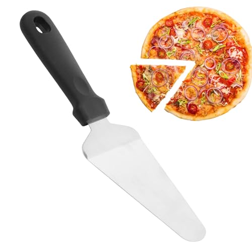 Pizza Spatula, Pizza Peel - Rotating Pizza Shovel Spatula - Stainless Steel Pizza Rocker Cutter for Turning Bread, Baking, Pizza and Cakes