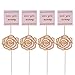 VALICLUD Chic 8 Stück Party Rose Cupcake Toppers Cake Insert Karten Exquisite Kuchen Dekorationen
