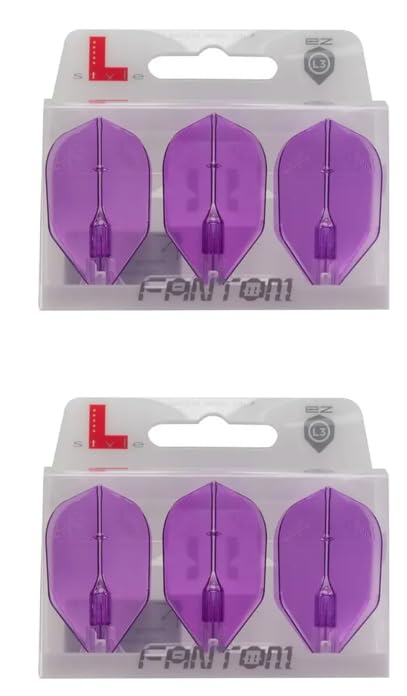 Ailettes de fléchettes LSTYLE L3 EZ Fantom Shape violettes