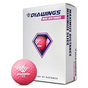 Diawings Max Distance Golf Balls | Distance for Lower Swing Speed Players | 6 Balls Package |