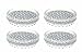 Adams Manufacturing 4300-99-3340 Caster Cup Carpet Protectors, Small, Set of 4