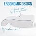MARS WELLNESS Memory Foam Cuddle Pillow - Ergonomic Anti Pressure Couples Pillow with Arm Hole - Great for Cuddling, Neck & Shoulder Pain