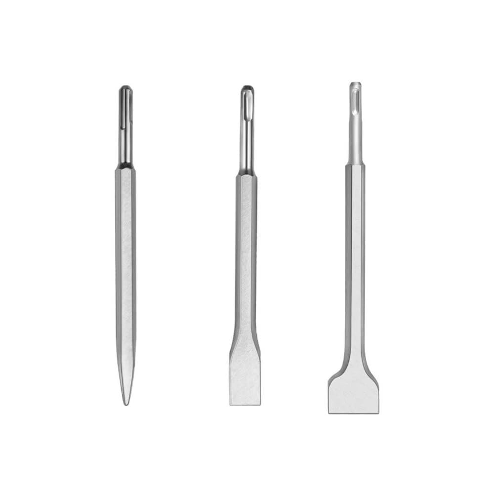 Kit 3 cinceles SDS Plus cincel plano broca para taladro martillo demoledor