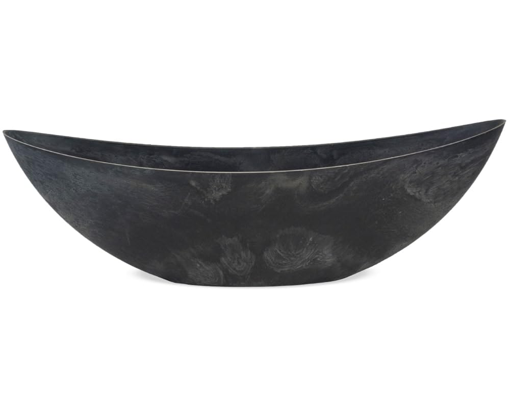 Matches21 Pot de fleurs en plastique Gris foncé 66 x 21 cm
