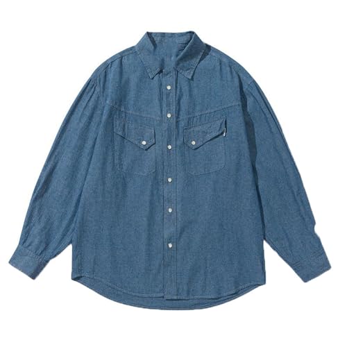 Chemise décontractée pour hommes coupe vintage large look automne chic