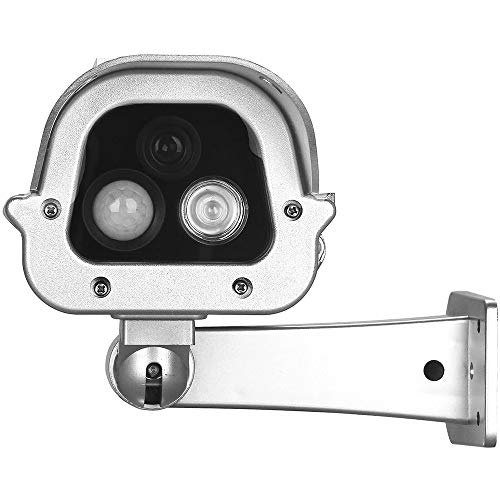 Fake Security Camera, Dummy Outdoor Cctv Cam With Solar Powered Human Sensor Flash Lights For Home Lane #TOP1