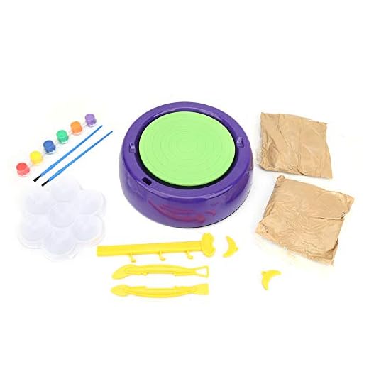 Ceramic Pottery Wheel, Electric Children DIY Arts & Crafts Ceramic Pottery Wheels Clay Pottery Wheel Machine Handmake Educational Toy
