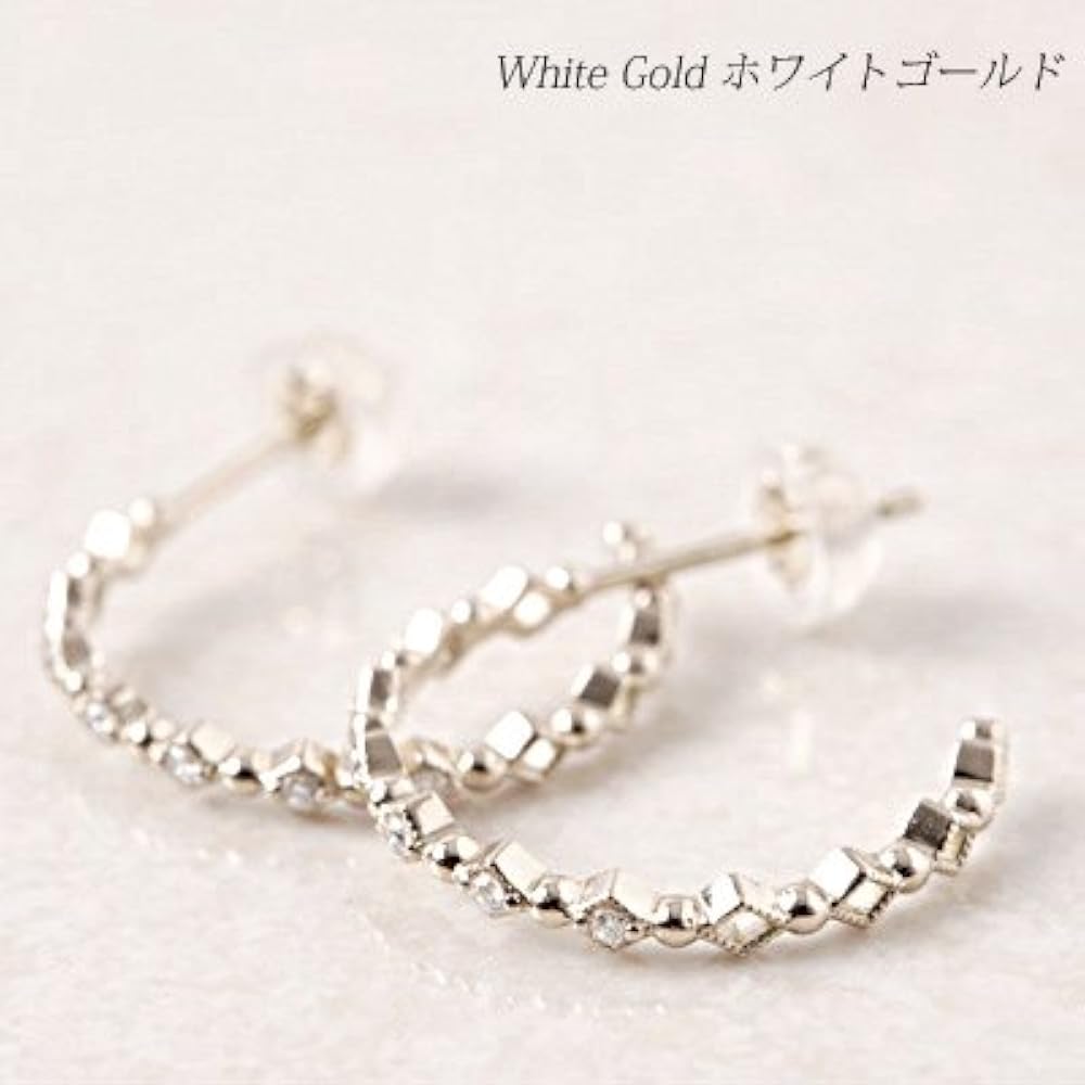 Amazon | (オレフィーチェ)Orefice 「クラリスフープ」ピアス K18 