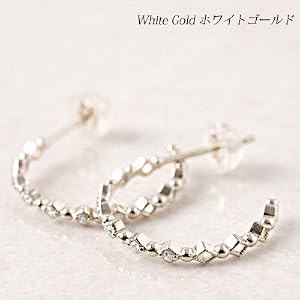 Amazon | (オレフィーチェ)Orefice 「クラリスフープ」ピアス K18 