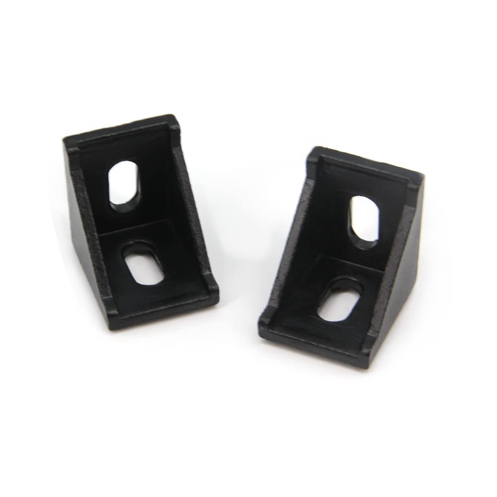 Yeebyee 3030 Right Angle Corner Bracket Gusset 2 Hole with M6x10mm Screws and T-Nuts for 8mm Slot 3030 Series Aluminum Extrusion Profile - Image 4