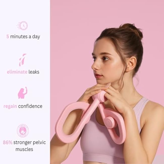 Mireva Fit Pelvic and Thigh, Mireva Fit Pelvic & Thigh Trainer - Exercise Device with LCD Rep Counter, 360¡ãRotation Home Workout Equipment for Pelvis, Legs, HIPS, and Glutes