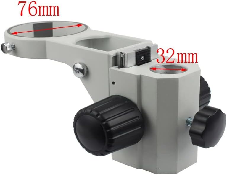 Miniatura 7 de Microscope Accessories Kit for Adult Double Boom Stand Dual Arms Industrial Zoom Trinocular Stereo Microscope Stand Holder Bracket Arm 76mm