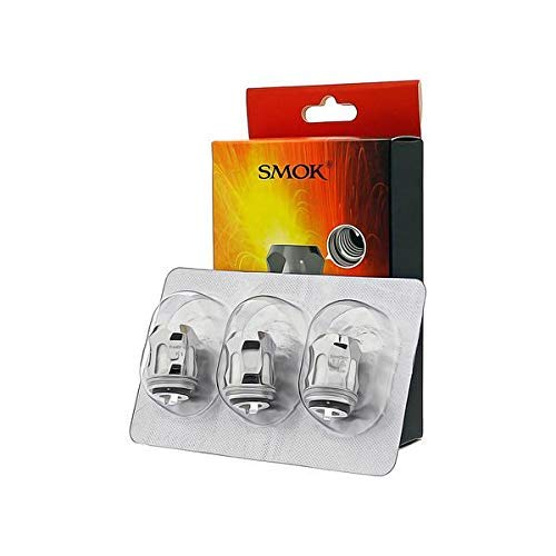 SMOK TFV8 Baby V2 (Tfv-Mini) Coils, 3 Pack, Black, K1 Quad Coil 0.2 Ohm, 80-130W (Best: 90-120W), Improved Airflow and Stability