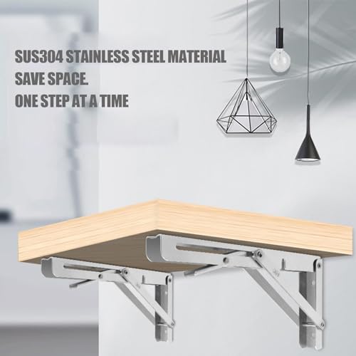 Manque de place ? Gagnez de l'espace avec ce support d'étagère triangulaire pliable - 5