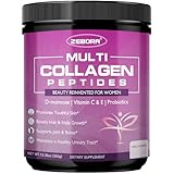 ZEBORA Collagen Peptides Powder for Women – Hydrolyzed Collagen Peptides with Women's Probiotics & D-Mannose – Supports Skin, Hair, Nails, and Urinary Tract Health, Unflavored, 35 Servings