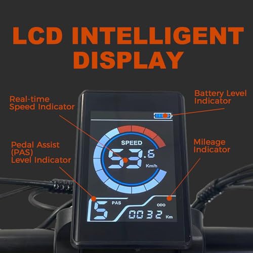 Ronson E Bike for Adults, 1000W Electric Bike,50KM 48V/20Ah Removable Battery Electric Bicycle, 12-Speed Electric Dirt Bike,20"*4.0 Fat Tire Ebike,Bike Electric Passed The UL&GCC Certification. - Image 6