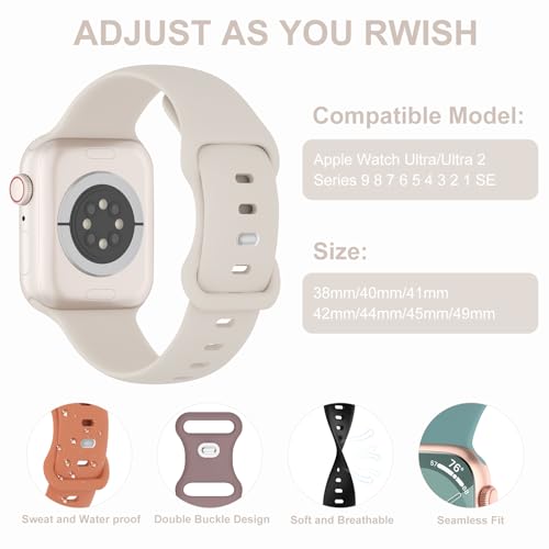 Steezrd 5 Pack Sport Silicone Bands Compatible With Apple Watch Band 38Mm 40Mm 41Mm 42Mm 44Mm 45Mm 49Mm thumb #1