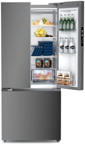Antarctic Star 17.5 Cu Ft French Door Refrigerator, Bottom Freeze...
