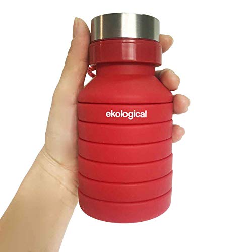 Garrafa Sanfonada Retrátil de Silicone 550ml