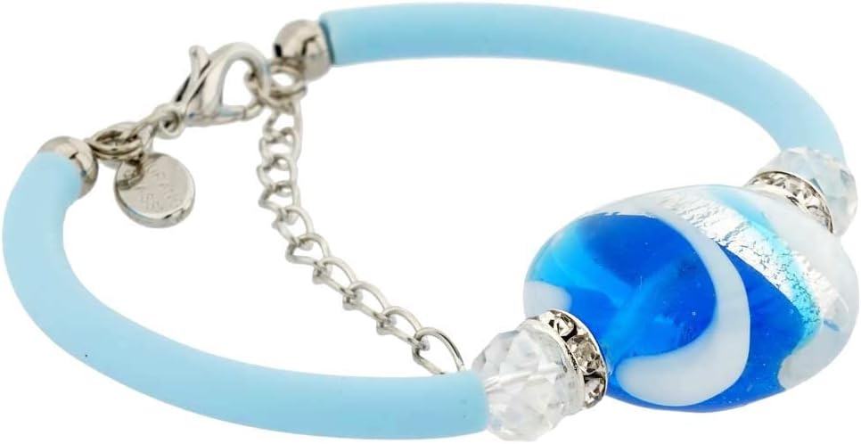 Glass Of Venice Murano Glass Venice Diva Bracelet - Sparkly Blue