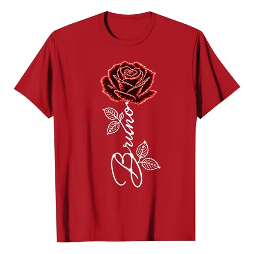 T-Shirt Bruno Unisexe Tournée Mondiale Produits Dérivés Bruno T-Shirts De Concert Y2k Shirt Vintage De Soutien Aux Concerts Haut Streetwear Pour Les Fans 03-Rouge M – vue 3
