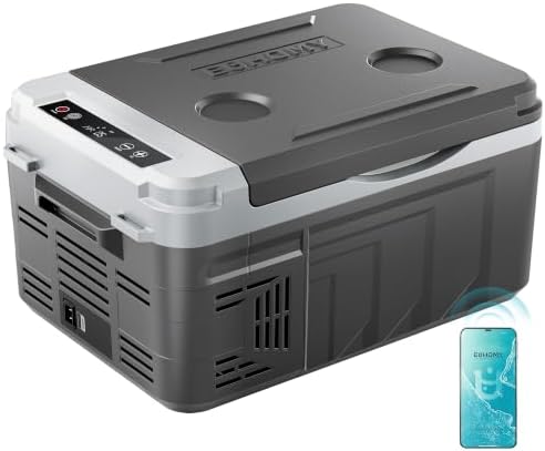 EUHOMY 12QT 12 Volt Refrigerator, Portable Car Fridge with App Control