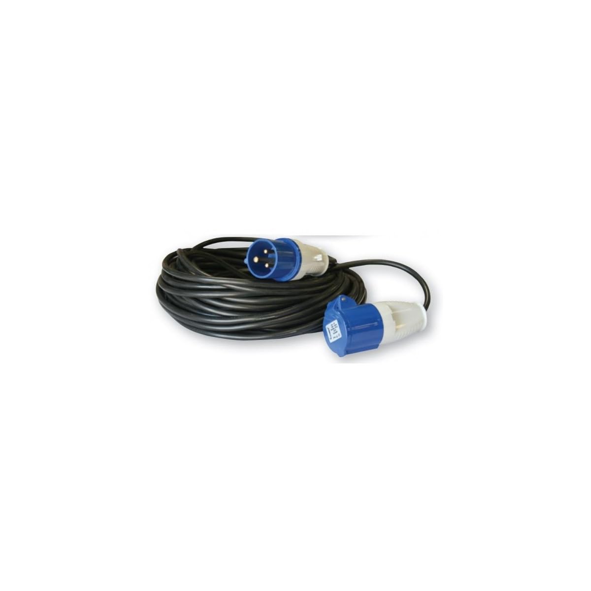 Antarion Pack Rallonge Electrique 25m Prise P17 + Adaptateur Femelle P17-230V 1.5m pour Camping-Car