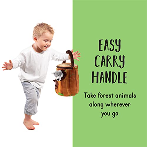 My Talking Plush Forest Animals Toy Set | Includes 4 Talking Soft And Fluffy Plush Forest Animals | A Plush Tree Shaped Carrier | Great Gift For Baby And Toddler Boys Or Girls #TOP3