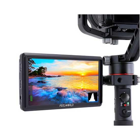 Feelworld FW568 V3 Campo Monitor da 6 Pollici con LUT a Forma d'Onda Video Peaking Focus Assist
