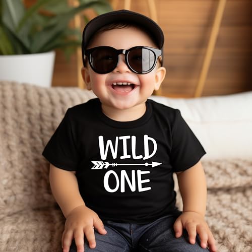 Wild One 1st Birthday Shirt for Boys Wild One Baseball Tee Shirt for Boys 1st Birthday2