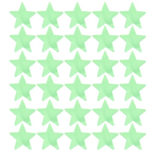 Pegatinas decorativas en forma de estrella 3D que brillan en la oscuridad