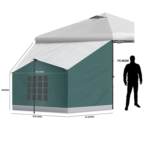 Image of KAMPKEEPER Side Tent,1 /2 Person Camping Tent for 10' x 10' Pop Up Canopy