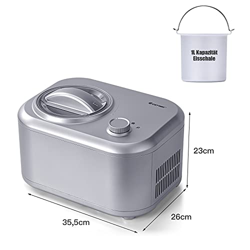 COSTWAY 1L Eiscrememaschine, 100W Eismaschine, Speiseeisbereiter 3 Modi, Yogurtbereiter Frozen Eiscreme-Bereiter mit… – Bild 8