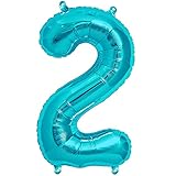 Gifloon Number 2 Balloon, Large number balloons 40 inch, 2nd Birthday Party Decorations Supplies 2...