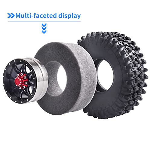4Pcs Crazyhobby Rc 1.9 Tires And Beadlock Wheels For Traxxas Trx4 Axial Scx10 Ii Iii Rr10 Wraith 1/10 Rc Crawler Cars Trucks #TOP1