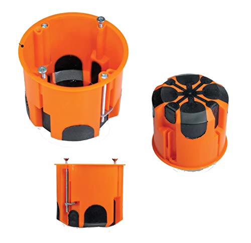 Pawbol Boîte Murale Creuse - Profondeur : 61 mm - Diamètre intérieur : 66 mm - Résistant au Vent