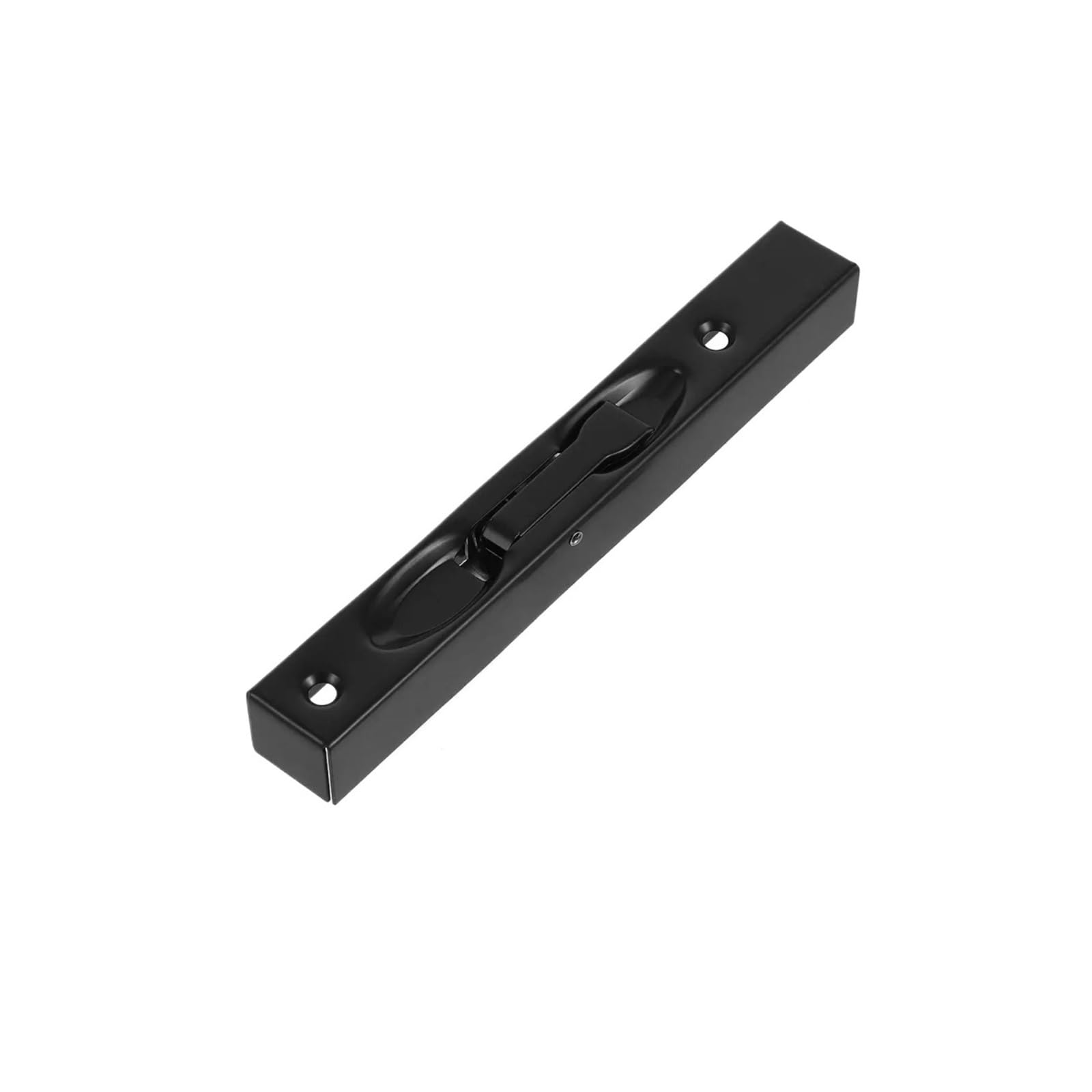 Ayztantine Black Door Flush Bolt Latch Lock Concealed Door 1Set Stainless Steel Door Flush Bolt Brushed Silver 6 Inch For Doors Sliding Double Security For Bedroom, Bathroom(Black)