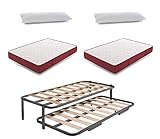 Colchón VISCOPLUS: Tejido superior con tratamiento aloe vera que proporciona una sensación de suavidad y frescor incomparable creando beneficios para la piel. Núcleo de espumación hr byfoam + viscosoft doble capa. Ergonómico, de alta firmeza y dureza intermedia. Reversible verano/invierno. Perfecta independencia de lechos con altura final de +/- 15 cm. El colchón se envía envasado al vacío. Incorpora 4 asas textiles para moverlo con facilidad.