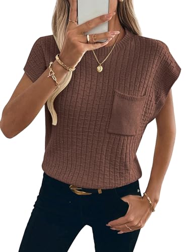 RICHSTORY Womens Cap Sleeve Sweater Vest Only $24.99 at Amazon
