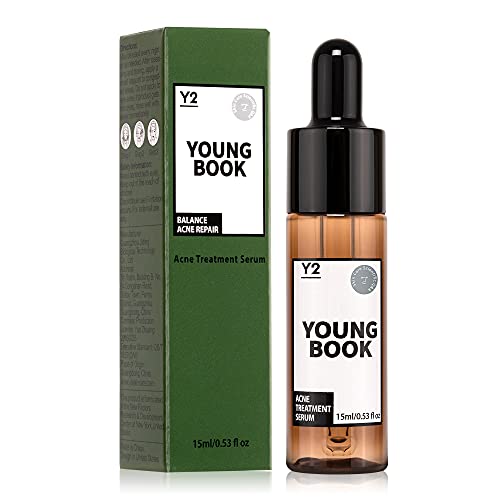 YOUNGBOOK Acne Treatment Serum, Salicylic Acid Anti-Acne Serum, Face Serum for Acne-Prone Skin, Repair Skin Serum for Remover Acne, Pimples, Whitehead, 15ml/0.53fl oz